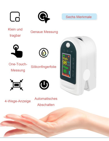Pulsómetro LK89 – Monitor de Oxígeno y Pulso