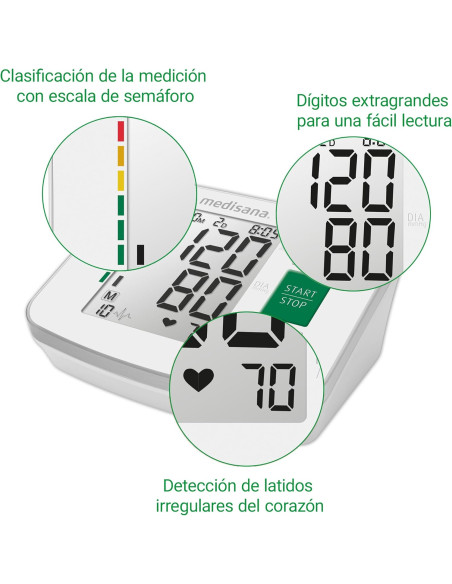 Tensiómetro Medisana BU-512 de brazo digital