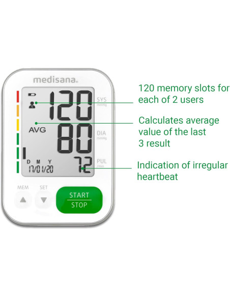 Tensiómetro Medisana BU-570 con conexión App