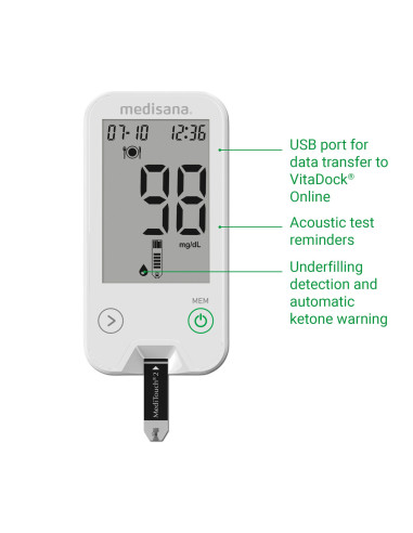 MediTouch 2 – Glucómetro Preciso