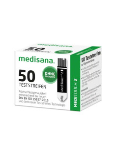 Tiras Reactivas MediTouch 2 – Medisana 50 uds.