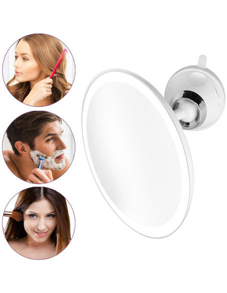 MEDISANA CM-850 Espejo Cosmético LED con Ventosa