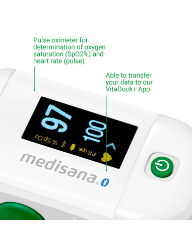 MEDISANA PM-100 Oxímetro + Pulsioxímetro Connect