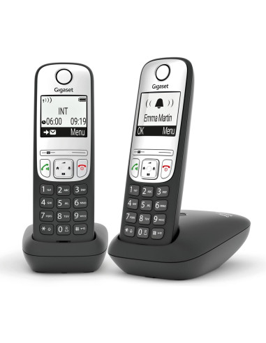 Teléfono inalámbrico fiable Gigaset A690 Duo DECT