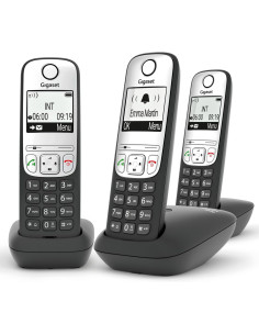 Teléfono inalámbrico fiable Gigaset A690 Trio negro