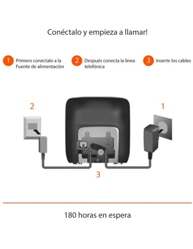 Teléfono inalámbrico fiable Gigaset CL390 Duo Silver