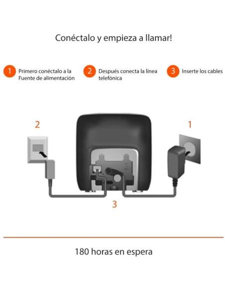 Teléfono inalámbrico fiable Gigaset CL390 Duo Silver