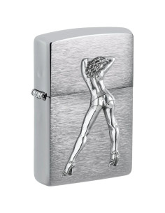 Encendedor fiable Zippo 200 GoGo Girl Brushed Chrome