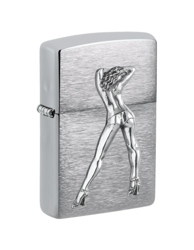 Encendedor fiable Zippo 200 GoGo Girl Brushed Chrome