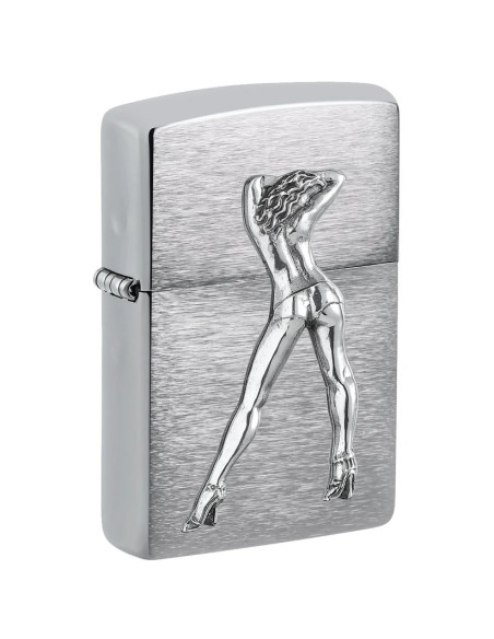 Encendedor fiable Zippo 200 GoGo Girl Brushed Chrome