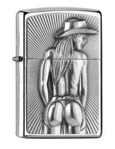 Encendedor fiable Zippo Cowgirl Brushed Chrome