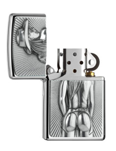Encendedor fiable Zippo Cowgirl Brushed Chrome 2