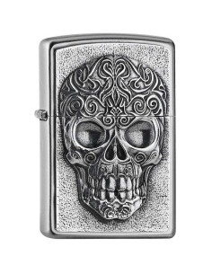 Encendedor fiable Zippo 205 The Skull Satin Chrome