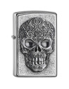 Encendedor fiable Zippo 205 The Skull Satin Chrome