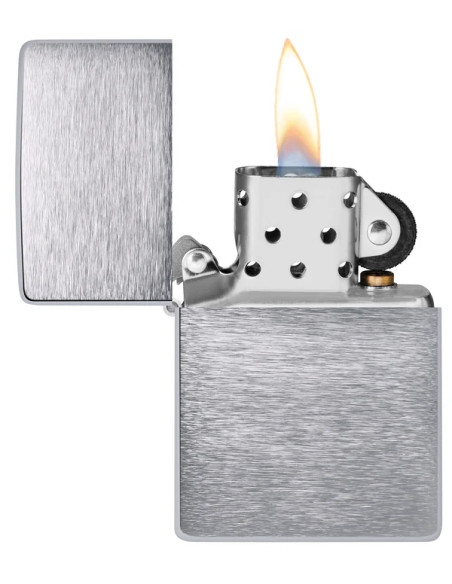 Encendedor fiable Zippo Vintage Brushed Chrome – Elegante