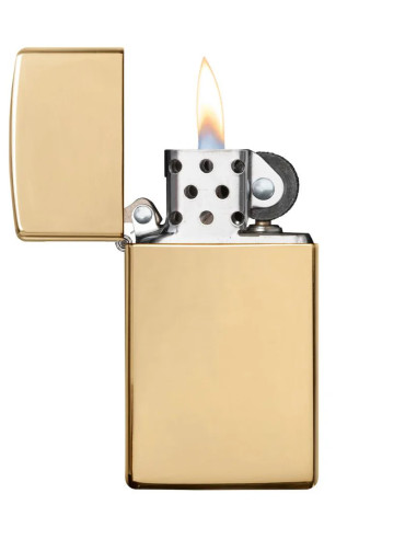 ENCENDEDOR ZIPPO 1654B HIGH POLISHED BRASS SLIM