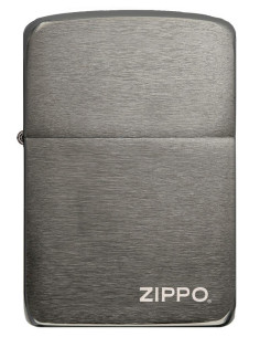 Encendedor fiable Zippo Logo 1941 Replica Black Ice 2