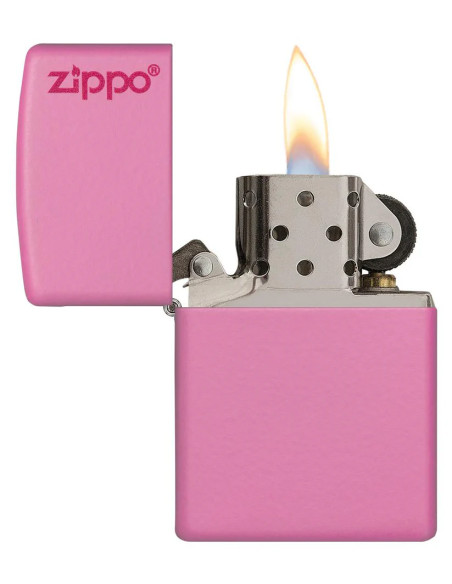ENCENDEDOR ZIPPO PINK MATTE LOGO
