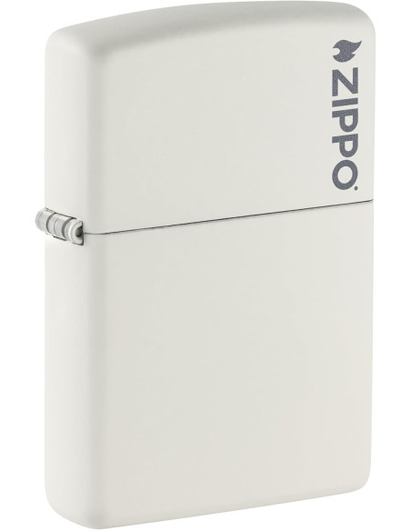 ENCENDEDOR ZIPPO PL 214ZL WHITE CON LOGO