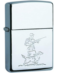 Encendedor fiable Zippo Hunter Chrome – clásico y duradero