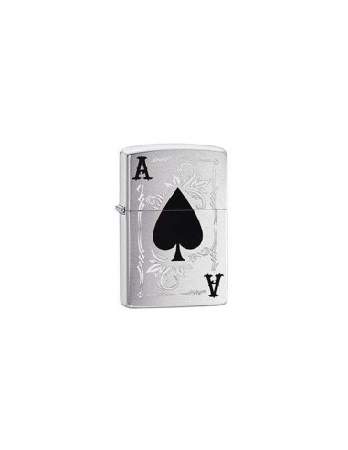 Encendedor fiable Zippo Ace of Spade – Cromo cepillado