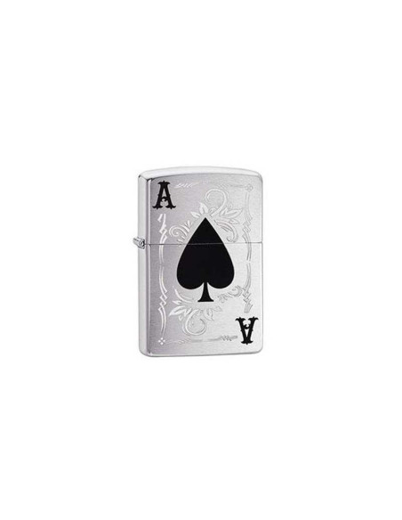 Encendedor fiable Zippo Ace of Spade – Cromo cepillado