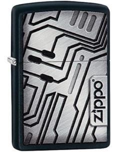 Encendedor fiable Zippo Scifi Wall – Brass y Metal