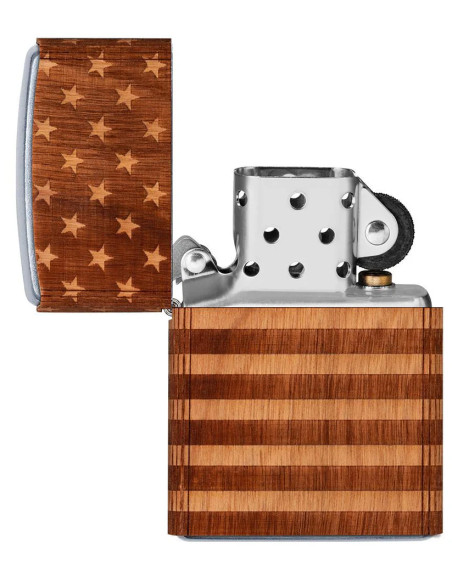 ENCENDEDOR ZIPPO 200 WOODCHUCK AMERICAN FLAG