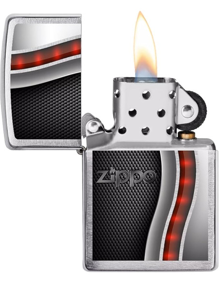 Encendedor fiable Zippo Red Black – Stress Chrome