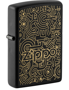 Encendedor fiable ZIPPO 218 GEARS DESIGN – Matt Black