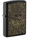 Encendedor fiable ZIPPO 218 GEARS DESIGN – Matt Black