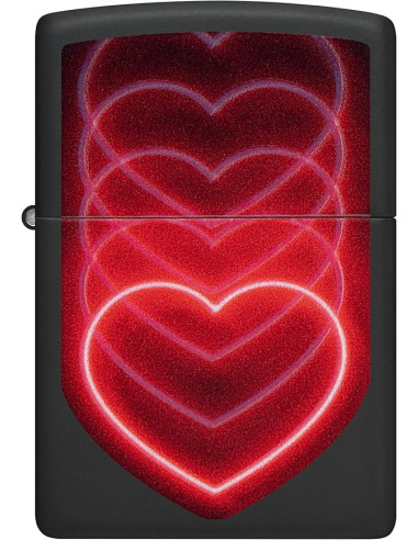 ENCENDEDOR ZIPPO HEARTS DESIGN