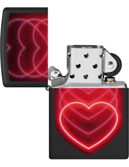 ENCENDEDOR ZIPPO HEARTS DESIGN