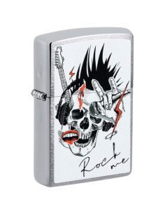 ENCENDEDOR ZIPPO SKULL ROCK ME