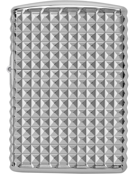 Encendedor Zippo High Polish Chrome Geometric