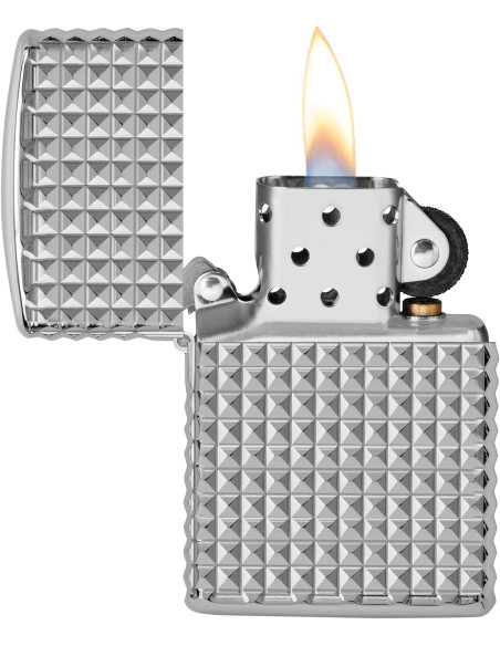 Encendedor Zippo High Polish Chrome Geometric