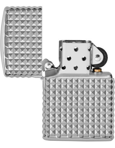 Encendedor Zippo High Polish Chrome Geometric