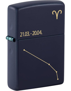Encendedor Zippo Zodiac Aries Navy Matte