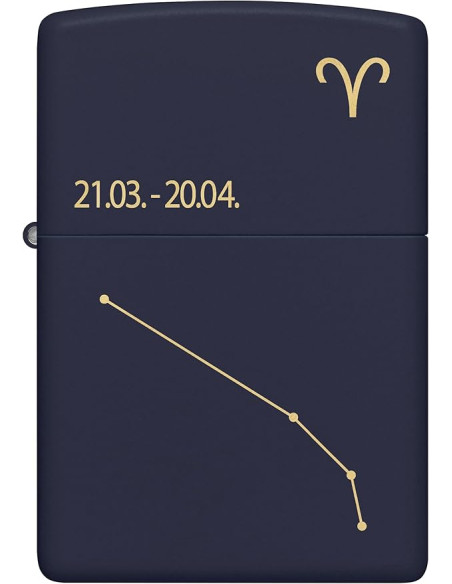 Encendedor Zippo Zodiac Aries Navy Matte