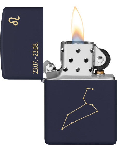 Encendedor Zippo Zodiac Leo Azul