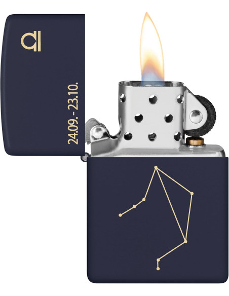 Encendedor Zippo Zodiac Libra Azul