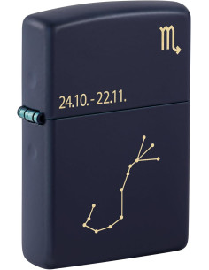 Encendedor Zippo Zodiac Scorpio Navy Matte