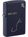 Encendedor Zippo Zodiac Scorpio Navy Matte