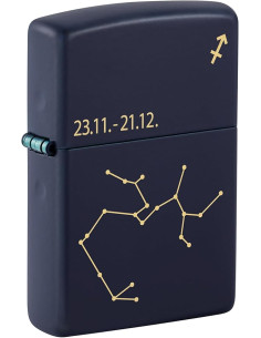 Encendedor Zippo Zodiac Sagittarius Navy Matte