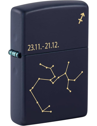 Encendedor Zippo Zodiac Sagittarius Navy Matte