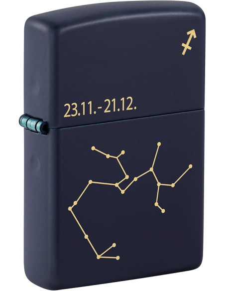 Encendedor Zippo Zodiac Sagittarius Navy Matte
