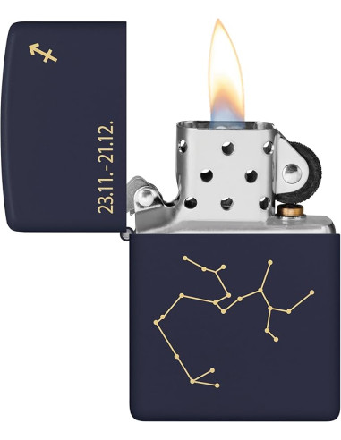 Encendedor Zippo Zodiac Sagittarius Navy Matte