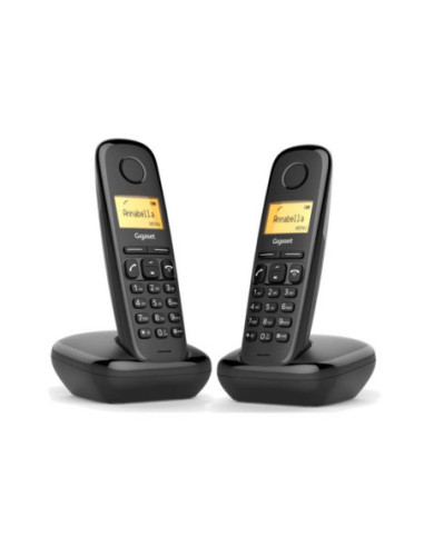 Comprar SIEMENS GIGASET A170 DUO BLACK en Andorra. Pack de dos teléfonos inalámbricos.