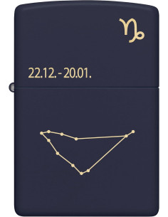 Encendedor Zippo Zodiac Capricorn Navy Matte 2
