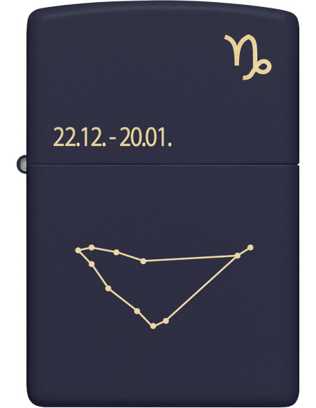 Encendedor Zippo Zodiac Capricorn Navy Matte
